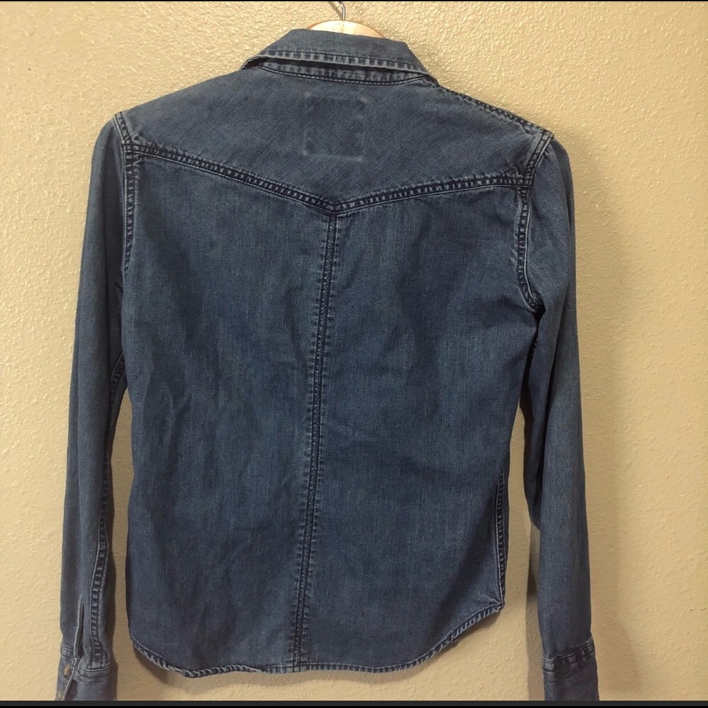 American Eagle Denim Button Down - image 2